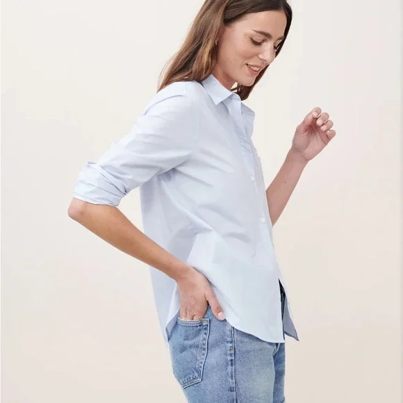 Jenni Kayne classic light blue shirt New small - Picture 3 of 12